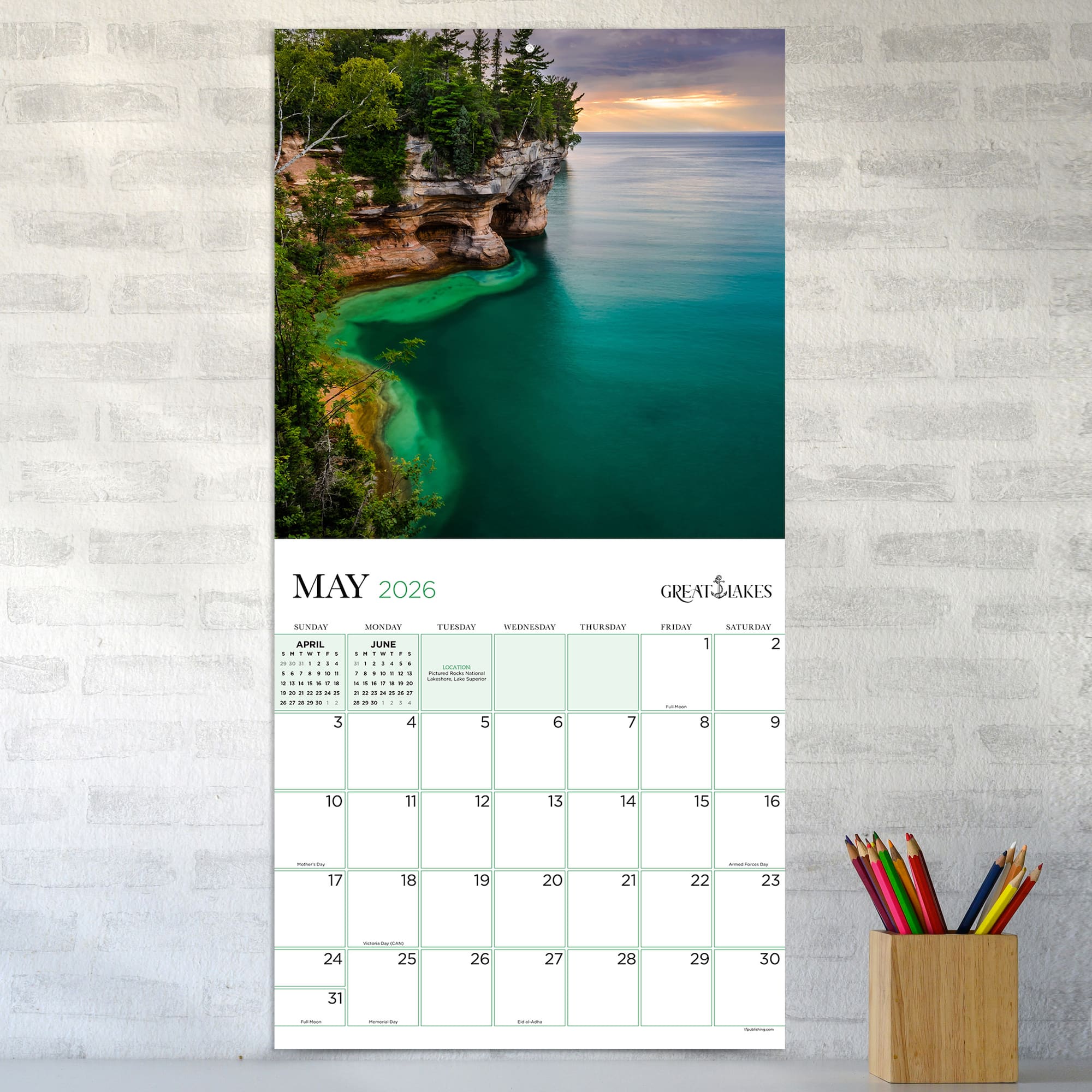 2026 Great Lakes Wall Calendar
